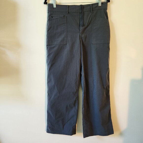 Eddie Bauer Ascend High Waist Crop Pants Size 6 Gray Quick Dry Hiking - Picture 2 of 8